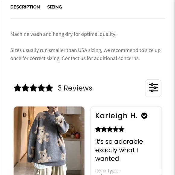 Teddy bear sweater - Picture 7 of 8